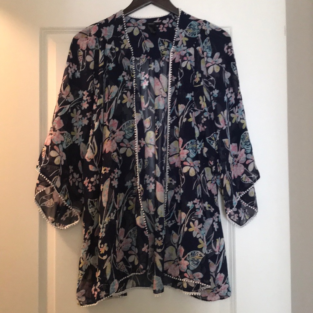 Beautiful Floral Kimono or Swimsuit Coverup